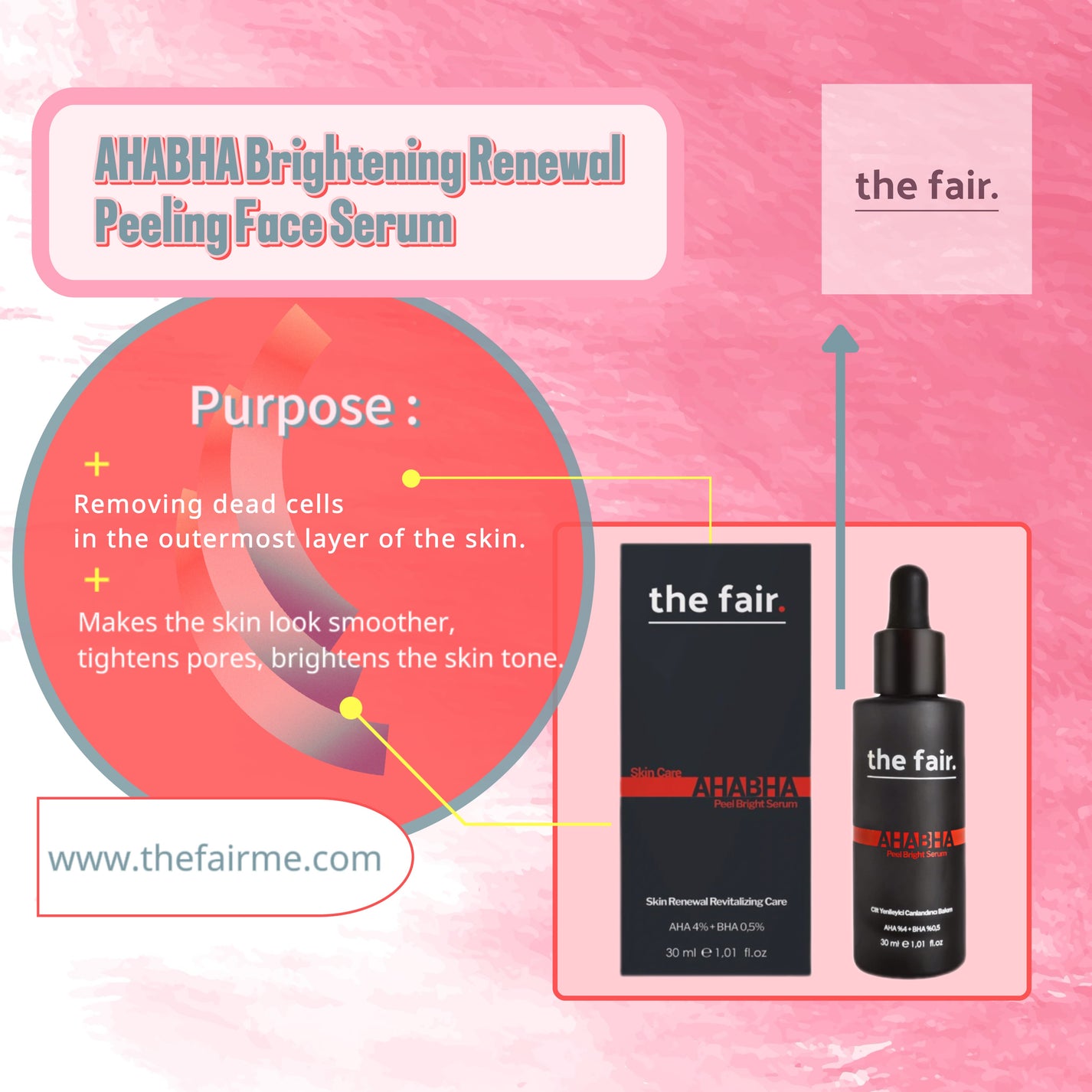 AHA BHA Peel Bright Anti-Blemish Skin Serum 4% AHA+ 0.5% BHA – the fair.