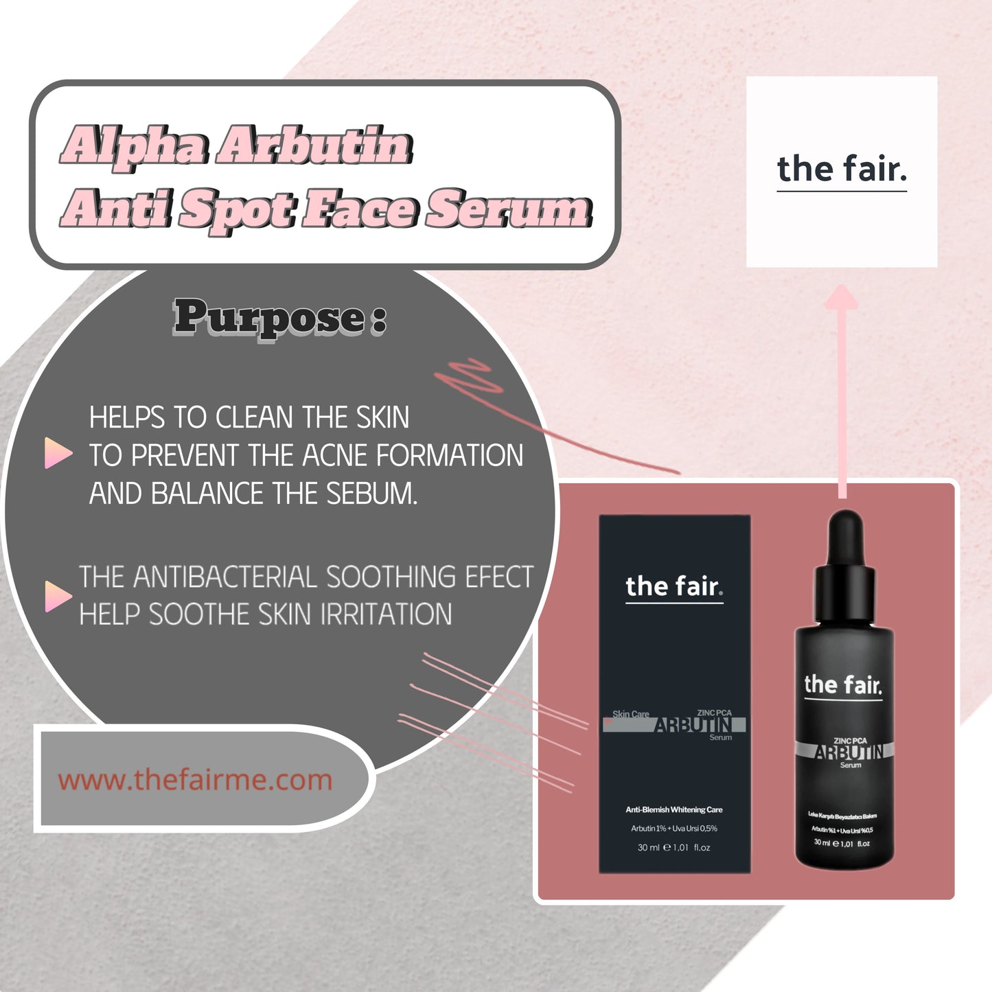 Alpha Arbutin Anti Spot Face Serum 30ML