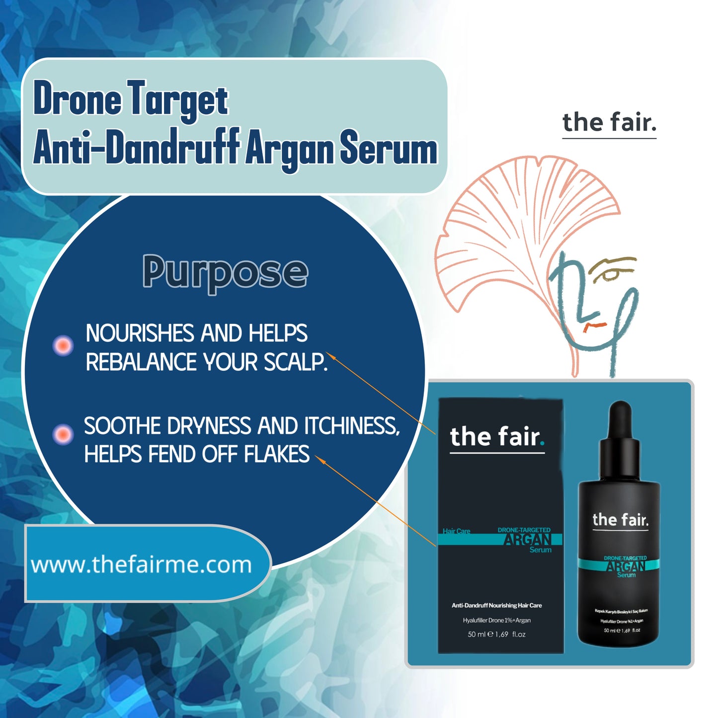 Anti Dandruff Argan Hair Serum 50ML