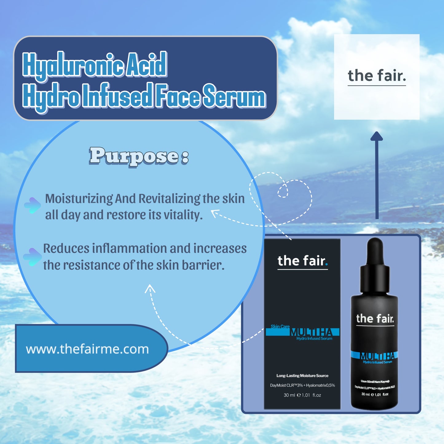 Hyaluronic Acid Hydro Infused Face Serum 30ML